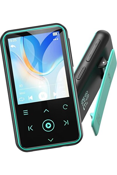 AGPTEK 64GB Bluetooth 5.3 MP3 Çalar Klipsli, 1.8" Ekranlı, FM Radyo ve Pedometreli