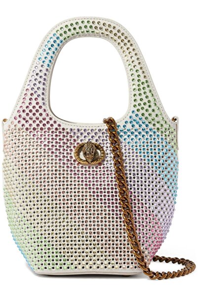 Kurt Geiger Small Chelsea Crystal Mini Bucket Bag 17X12X12 cm Suede and Spark...