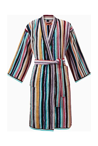 Missoni Home رداء حمام تشاندلر، قطني، ناعم، مناسب للاستخدام في السبا