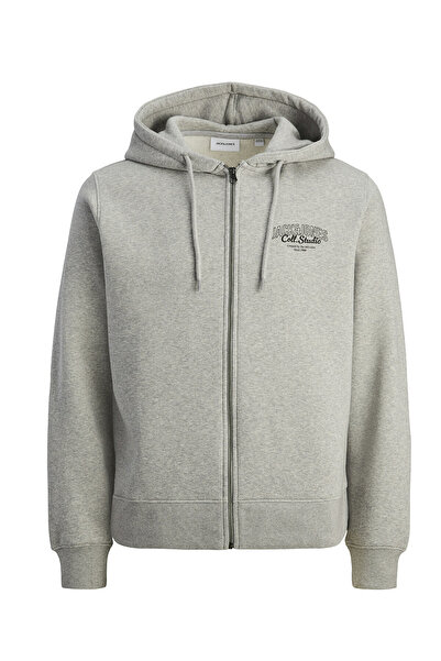 Jack & Jones JJMAKOTO Sweat Zip Hood Erkek Kapüşonlu Sweatshirt - Rahat ve Şık