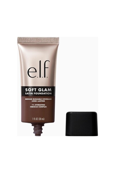 ELF E.L.F Soft Glam Satin Foundation, Medium Coverage, Breathable and Long-La...