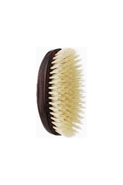 Acca Kappa Ebony Handcrafted Travel Hairbrush White Bristle