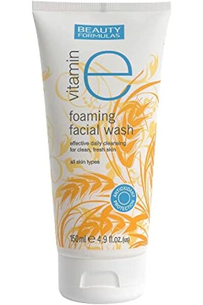 BEAUTY FORMULAS غسول الوجه الرغوي 150 مل فيتامين إي