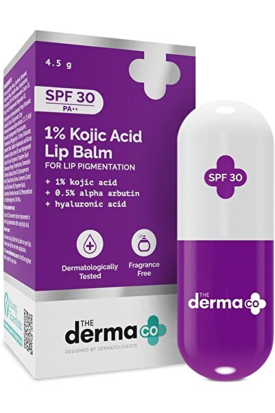 The Derma Co 1% Kojic Acid Lip Balm I With Alpha Arbutin & Hyaluronic Acid I ...