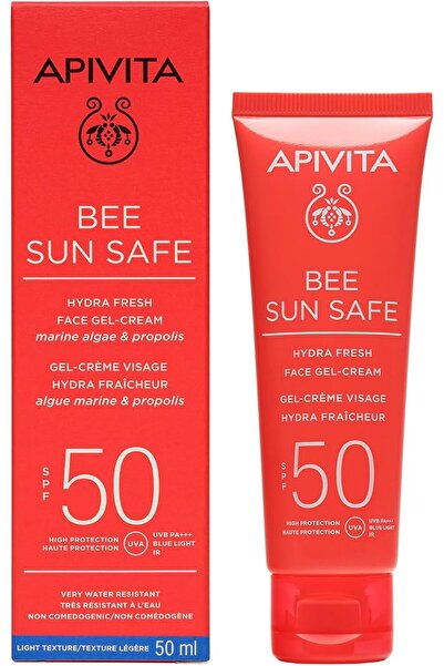 Apivita Bee Sun Safe Hydra Fresh Face Gel Cream SPF50 50ml – Broad Spectrum U...