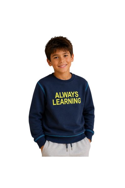 Victor and Jane Boys’ Slogan Print Pullover