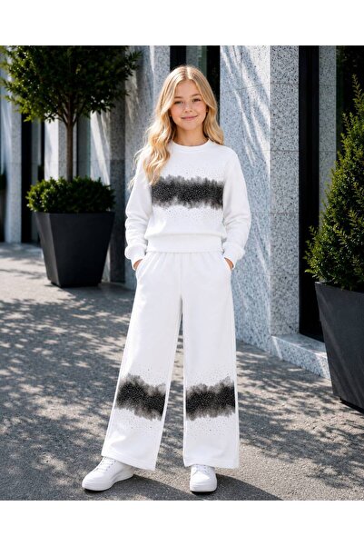 ÇİDO KİDS Printed and Stone-Embellished Set