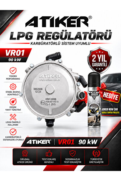 ATİKER Karbüratörlü Regülatör 90 kw (Lpg Beyni) Hediyeli