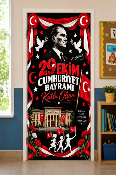PROMISEBACKDROP2 190x75cm Ελαστική διακόσμηση πόρτας σχολικών αίθουσας διδασκ...