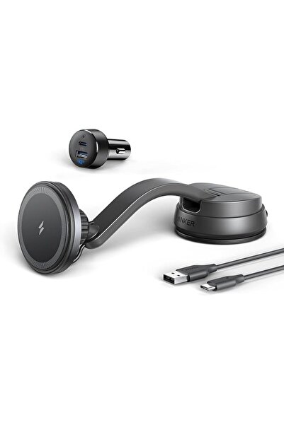 Anker Stuy Anker MagGo Magnetic Wireless Car Charging Mount, 613 With 2-Port ...