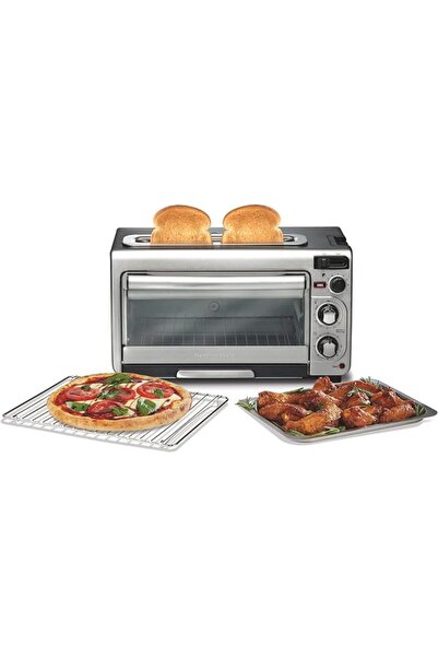 Hamilton Beach 2-in-1 Countertop Oven and Long Slot Toaster, Stainless Steel,...