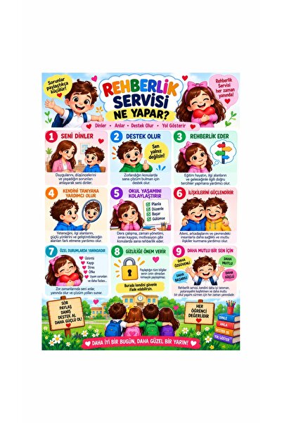 Gokco Rehberlik Servisi Ne Yapar Afişi 50x70cm Vinil Branda Baskı
