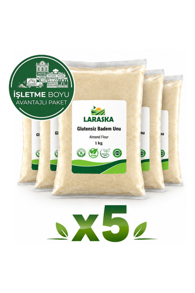 Laraska Glutensiz Badem Unu 5kg Almond Flour Avantajlı