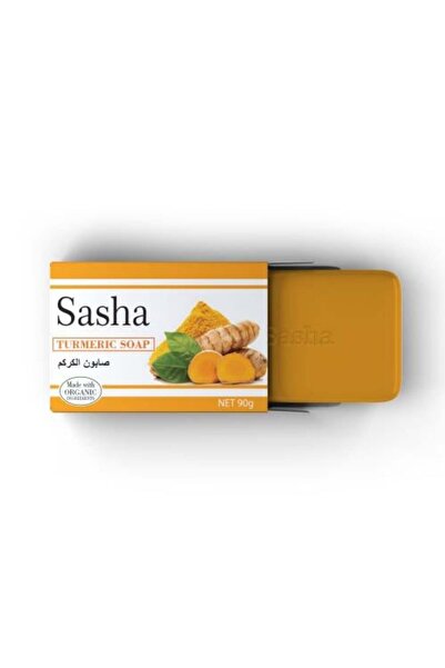 SASHA صابون الكركم – منظف ومبيض طبيعي للبشرة |   90 جرام