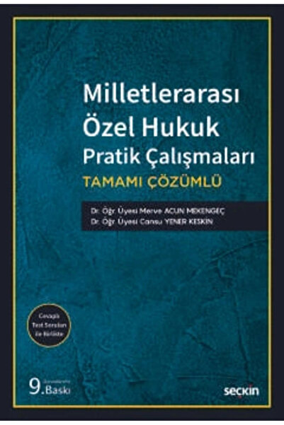 Seçkin Yayıncılık Milletlerarası Özel Hukuk Pratik Çalışmaları