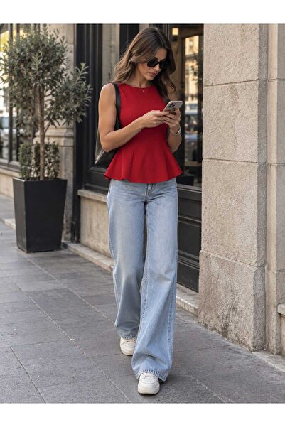 Noa&Noa Zero Sleeve Flounce Blouse
