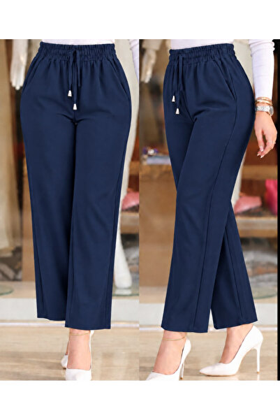 MODA ŞEHRİ Women's Elastic Waist Pants