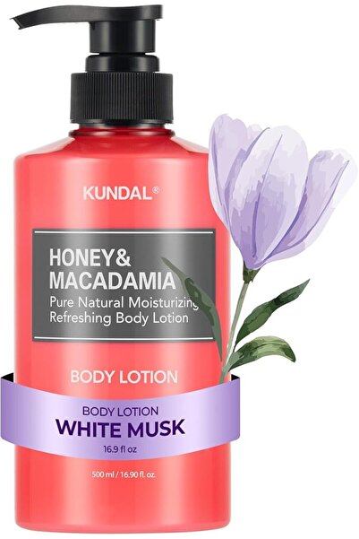Kundal Honey & Macadamia Pure Body Lotion 500ml - White Musk