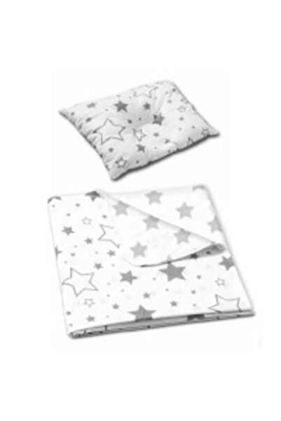 Kidizi Set de 2 perne pentru bebeluși împotriva plagiocefaliei și pentru o formă corectă a capului 30x25 cm Pene Galaxie