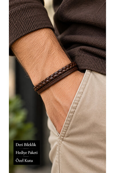 HER ŞEY NOTA www.herseynota.com Torvenio Walnutband Dark Brown Leather Men's ...