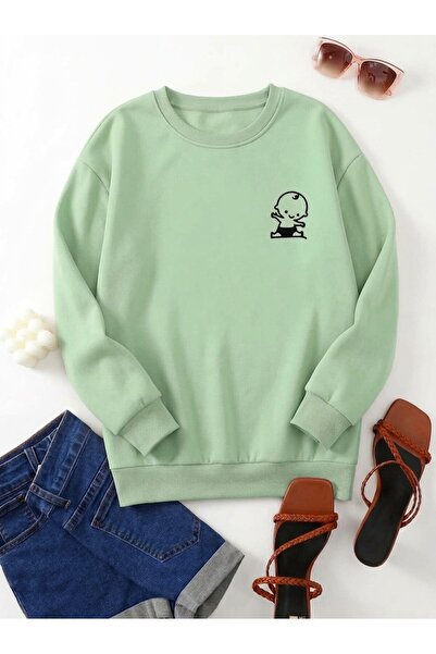 UNCİA OUTDOORS Γυναικεία ανδρική unisex φούτερ με στάμπα με φιγούρα μωρού και...