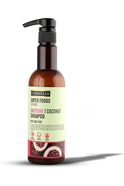 Cornells Super Food Caffeine & Coconut Shampoo for Anti-Hair Fall Men & Women...