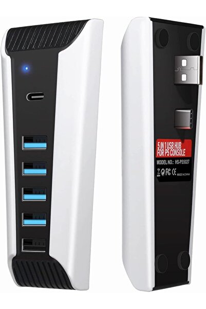 KASTWAVE محور توسيع USB عالي السرعة لجهاز PS5، شاحن وموسع متوافق مع وحدة تحكم...