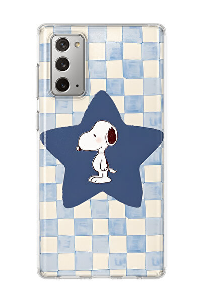 Monoflex Samsung Galaxy Note 20 Uyumlu Snoopy Desenli Şeffaf Telefon Kılıfı