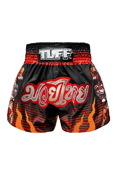 TUFF شورت مواي تاي للملاكمة بتصميم تقليدي (TUF-MS614-BLK)