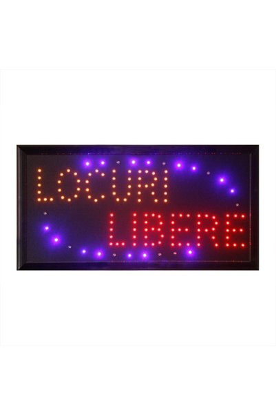 odjas Panou Reclama Afisaj Luminos LED Locuri Libere