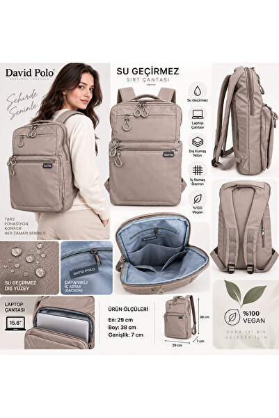DAVID POLO Unisex Backpack-Laptop Bag