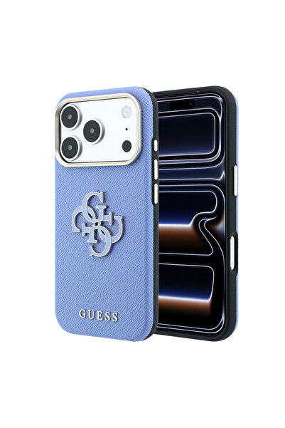 Guess iPhone 18 Pro Uyumlu Kılıf Orjinal Lisanslı Yazı ve 4G Büyük Resin Logo...