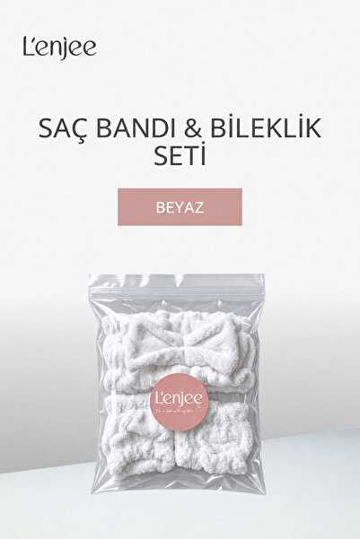 Cilt Bakım Yüz Temizliği İçin Pratik Set- Saç Bandı ve Bileklik