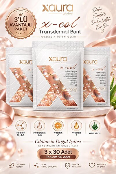 xaura X-Col 30'lu Transdermal Bant 3 Adet