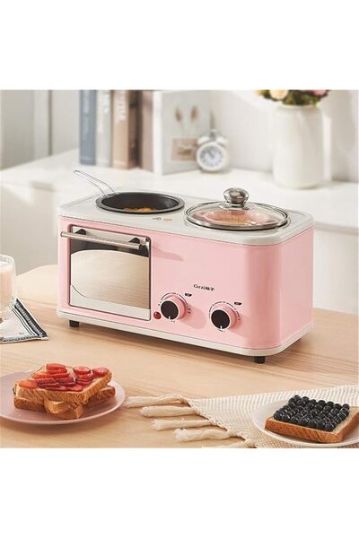 GENERAL Retro 3-in-1 Family Size Breakfast Station, Cooking and Roasting, Toa...