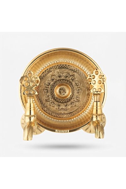 Vegatek Hamam Tası Ve İkili Pirinç Osmanlı Musluğu Seti Altın Gold Renk