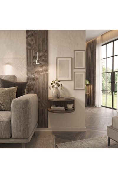 Decorotika Bella Noptieră Suspendată – 45 x 23,8 x 19,6 cm – Nuc – PAL 18 mm