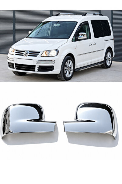 KAPOTO Volkswagen Caddy 2003-2014 Uyumlu Krom Ayna Kapağı Abs Nikelaj Sağ Sol...