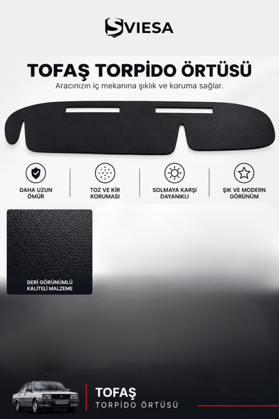 Sviesa Tofaş Dashboard Cover Artificial Leather Thin and Lightweight Dashboar...