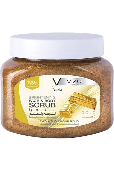 Vizo مقشر الوجه والجسم الذهبي 500 مل