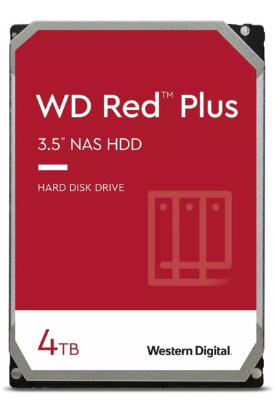 WD HDD 4TB 5400RPM 256MB Red Plus SATA3