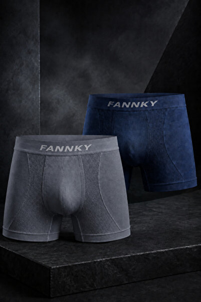 FİT WOMEN Men's Comfortable Flexible Seamless 2-Piece Boxer