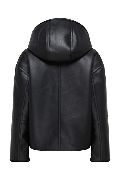 ONLY Onlsolo Double-Sided Leather Coat Bonded Rev. Jacket Cc Otw