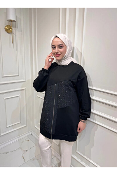 Puane Fermuar Detaylı Tunik