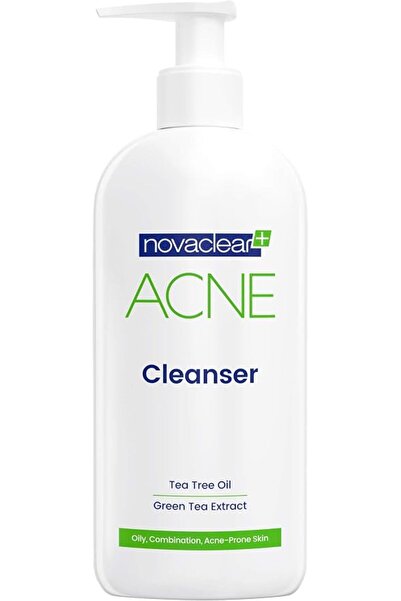 Novaclear Acne Cleanser wash. Tea Tree Oil, Green Tea Extract calms irritated...