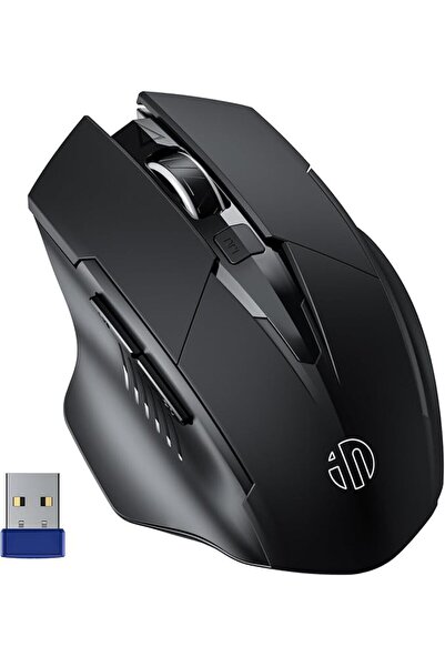 INPHIC Wireless Mouse Rechargeable, Ergonomic Silent Click USB 2.4G Cordless ...