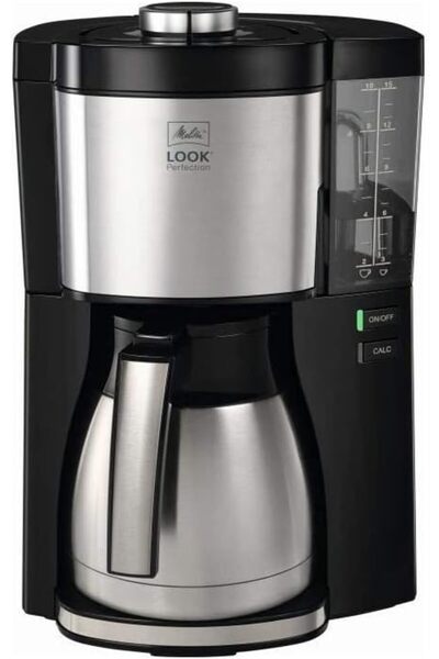 melitta Filter Coffee Machine, Look V Therm Perfection Model, Stainless Steel...