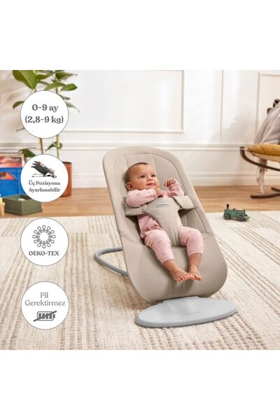 BabyBjörn 2’li Set Begin Ana Kucağı & Kanguru Hold Woven Sand Grey