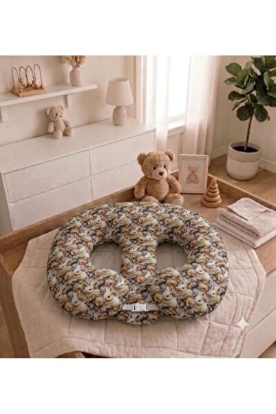 TREVO 3-D Patterned Twin Baby Breastfeeding and Support Pillow with Belt Buckle