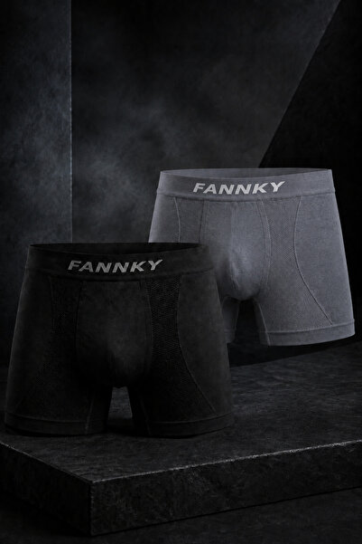 FİT WOMEN Men's Comfortable Flexible Seamless 2-Piece Boxer